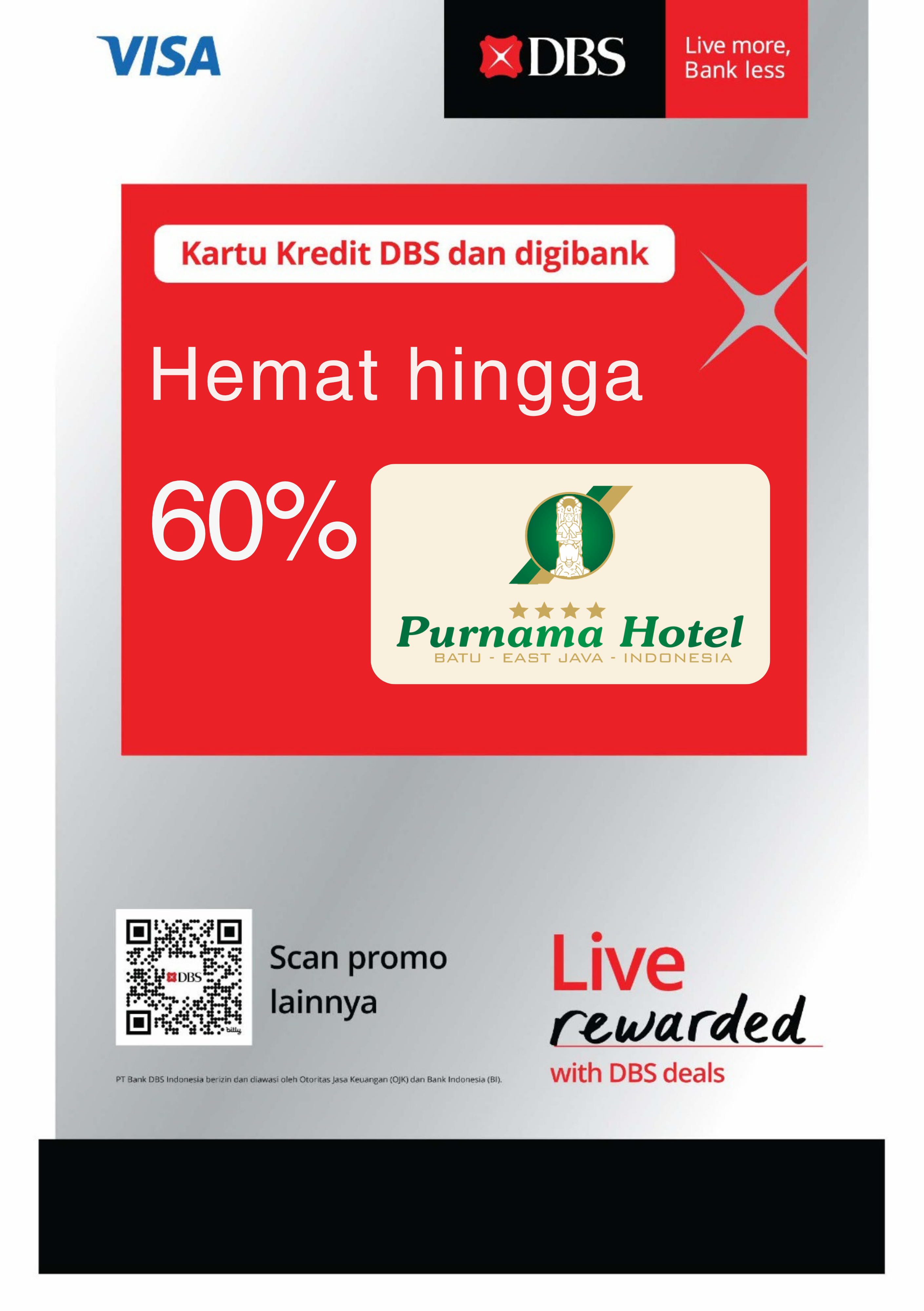 Hemat hingga 60% dengan menggunakan Kartu Kredit DBS